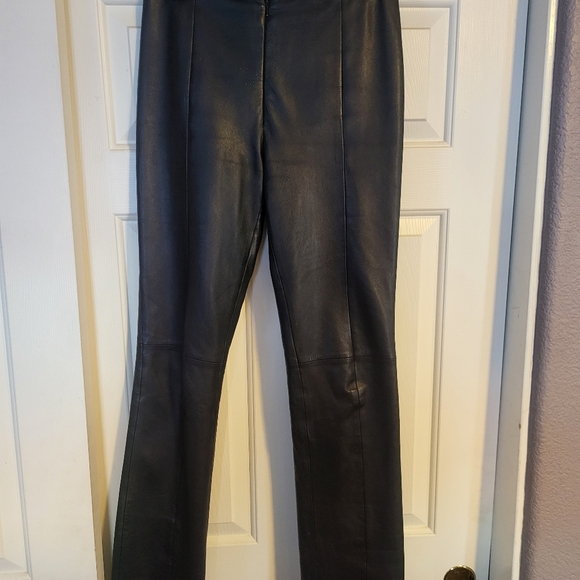 100% leather ladies straight leg pants. - Picture 5 of 7